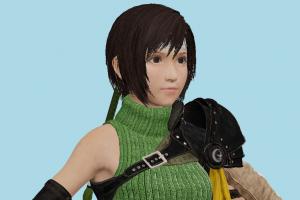 FFVII Yuffie Final-Fantasy, ffvii, final, fantasy, female, girl, woman, people, xna, characters, animated